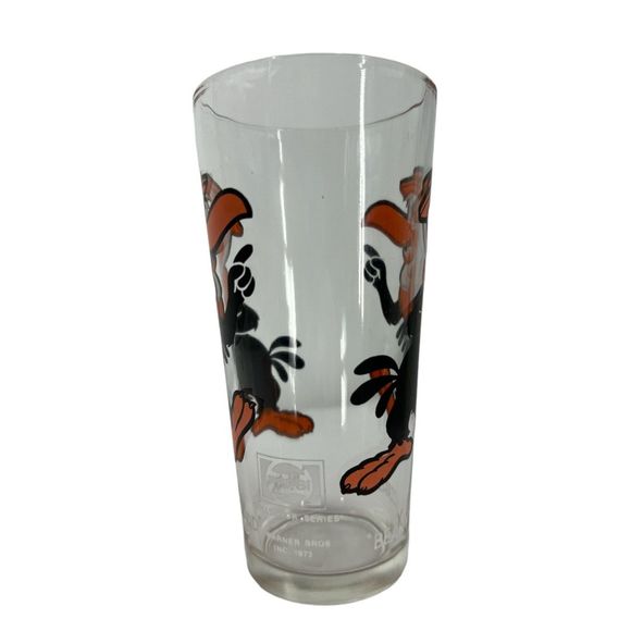 1973 Pepsi Warner Brothers Looney Tunes Beaky Buzzard glass tall drinking cup - Picture 2 of 10